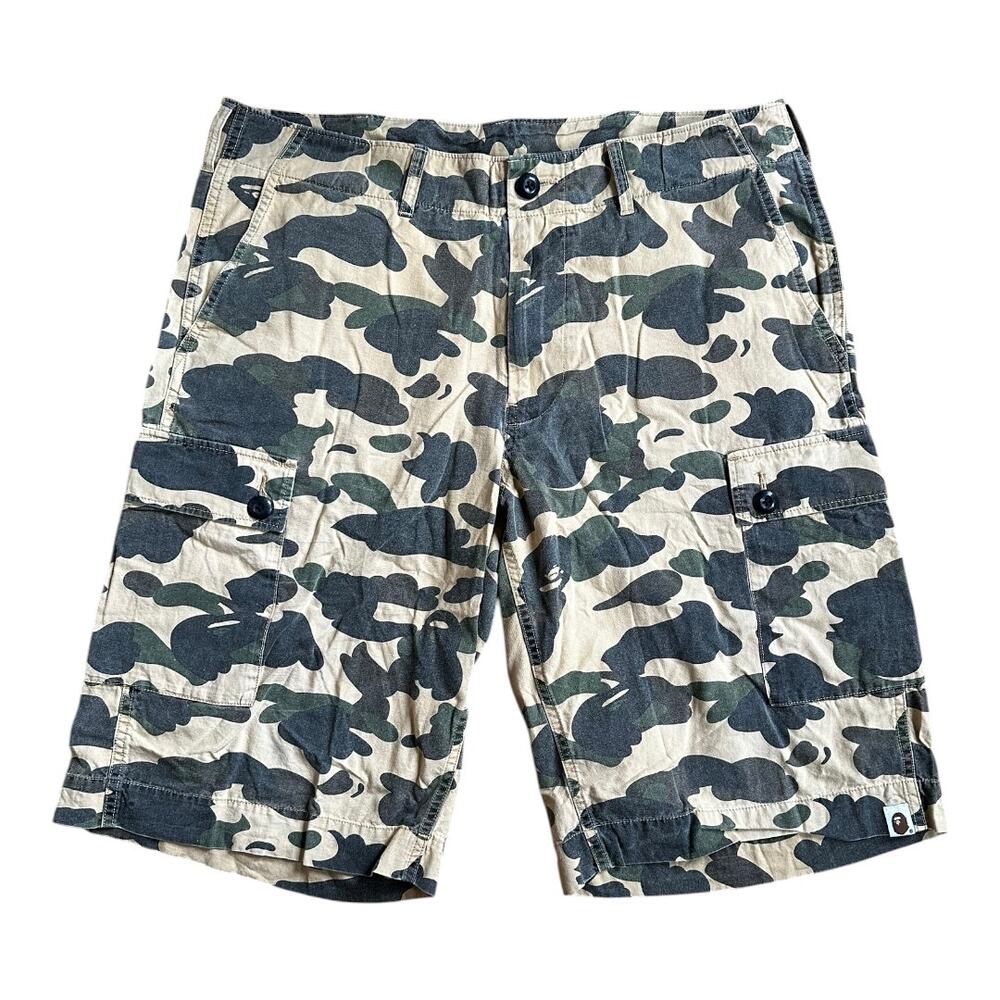 XL 36 Waist Bape 1st Camo Cargo Shorts